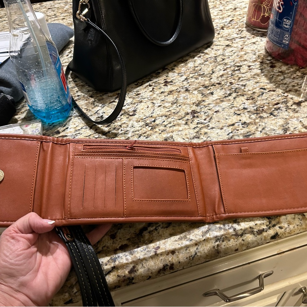 Black and Brown Crossbody Bag - Picture 2 of 3